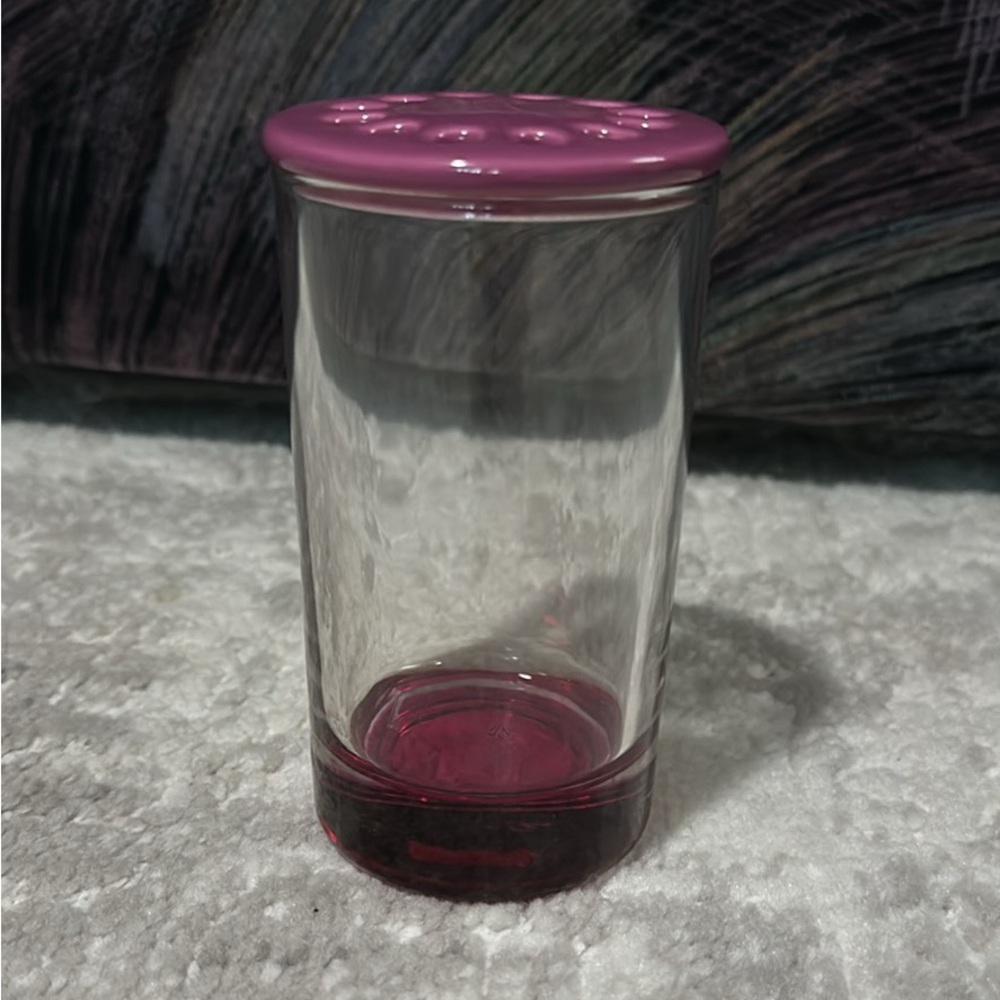 PartyLite Rose-Tinted Glass Vase